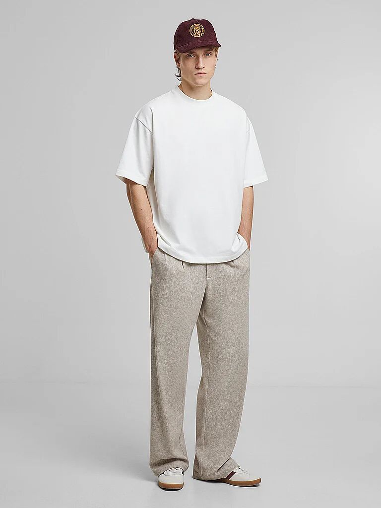 PROHIBITED T-Shirt Oversized Fit weiss   S M