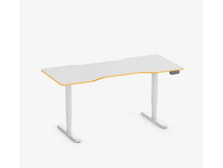 Primus Gamingschreibtisch Cockpit, Weiß Klassik Sundown 180x80