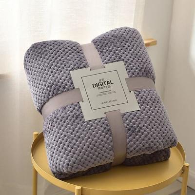 Uplift Picks Fluffy Coral Velvet Throw Blanket Soft Thick Warm Sofa Blanket purple 120x200 Cm