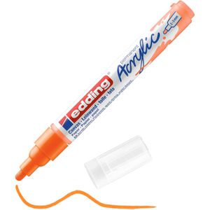 Edding Acrylstifte 5100 Acrylic, medium, neonorange, Rundspitze 2-3mm, wasserfest
