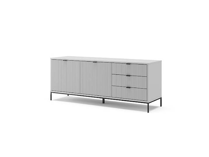 Vicco Lowboard Eliza, Grau, 150 x 60 cm zur Aufbewahrung und als TV-Untergestell einsetzbar