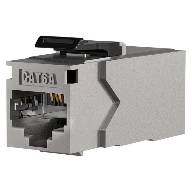 EFB Elektronik Keystone Einbauadapter RJ45 STP, Cat.6A, 90° Anschluss, Zinkdruckguss T=40mm Hersteller: EFB... (Keystone Modul, Netzwerk Zubehör) (37483.2)