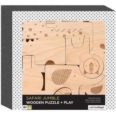 Safari Jungle Wooden Puzzle + Play