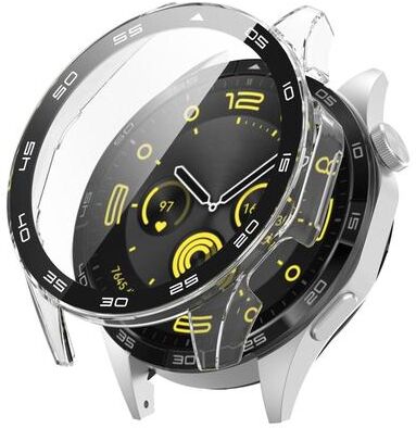 Everyday Crate Huawei Watch GT 4 46mm Protective Case With Tempered Glass Screen Protector And Graduated Dial transparent