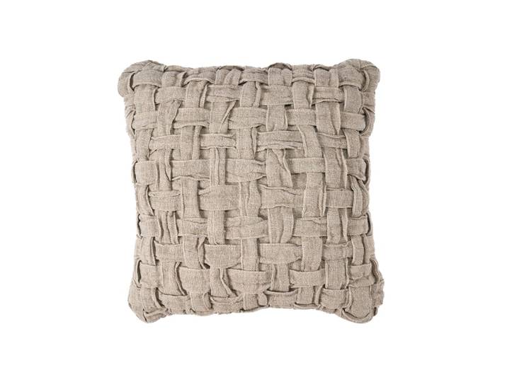 Housse de coussin lin marron 50x50x3cm