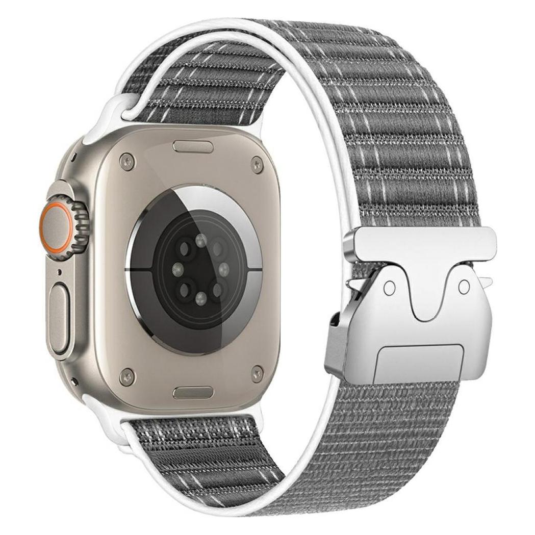 Beline Woven Nylon Diagonal Style Parachute Strap for Apple Watch 38/40/41mm Gray (Nylon) (15494119)