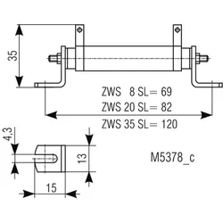 Dold&amp;Söhne Vorwiderstand ZWS 20SL 1,6K-OHM