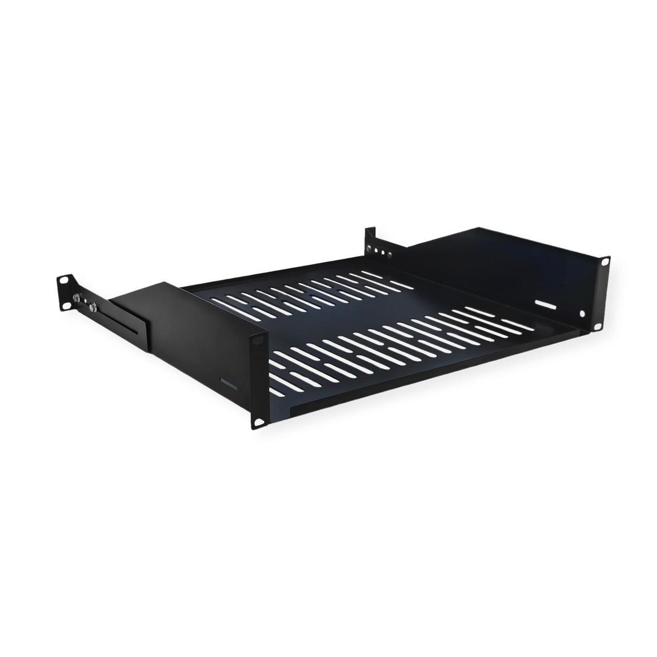 Value 19"-Fachboden 2HE, T: 400 mm, < 25 kg, U-Form (26990434)