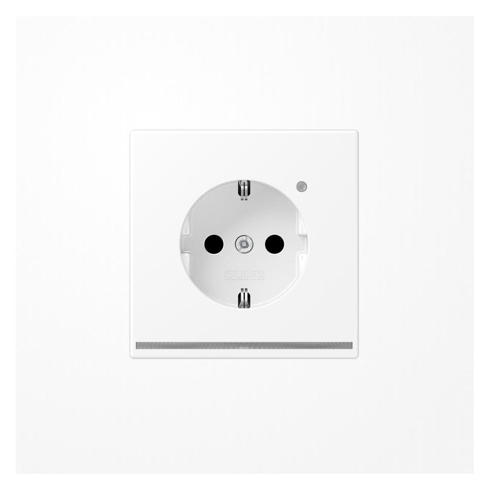 JUNG LS1520-OWWMLNW m.LED-Licht Steckdose SCHUKO (LS1520-OWWMLNW)