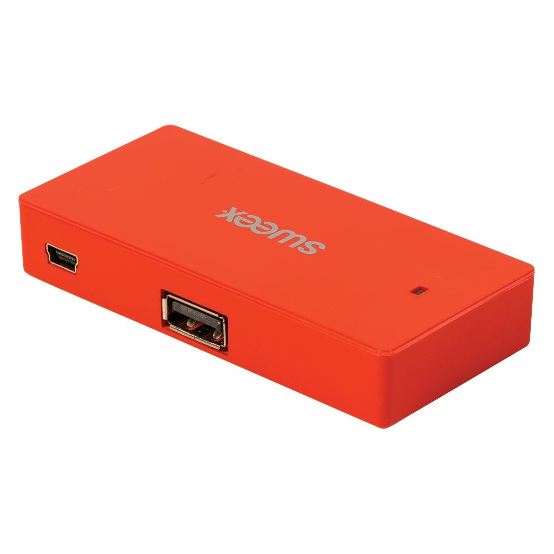 Sweex London červená / USB rozbočovač / 4 porty (4 Ports) (NPUS0480-03)