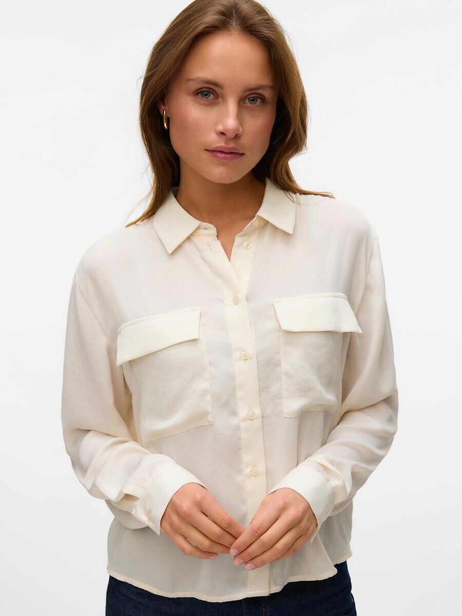 VERO MODA Chemise fluide 2 poches plaquées