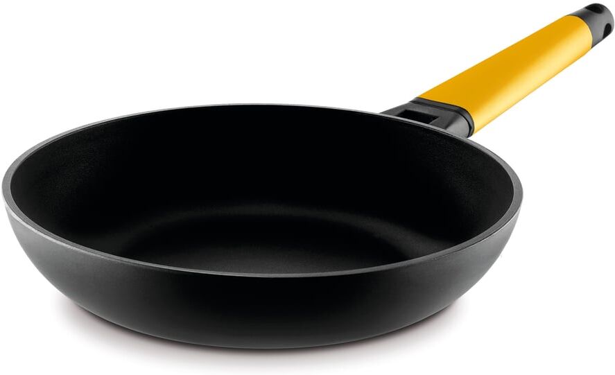 Castey Poêle 30cm antiadhésif, fonte d alu, manche amovible, non induction Noir 31x51x8cm