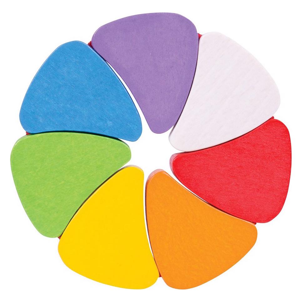 Bigjigs Houten Regenboogblaadjes (BB120)