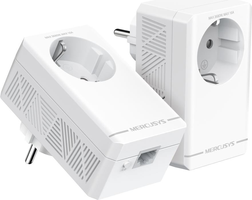 Mercusys AV1000 Gigabit Ethernet Powerline Adapter met HomePlug AV2 ondersteuning