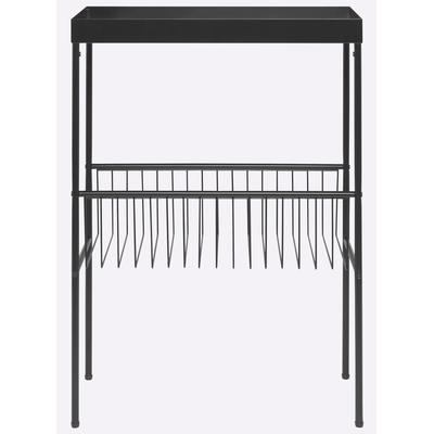 Regal HEINE HOME, schwarz, B:60cm H:82cm T:25cm, Stahl, Regale, Regal