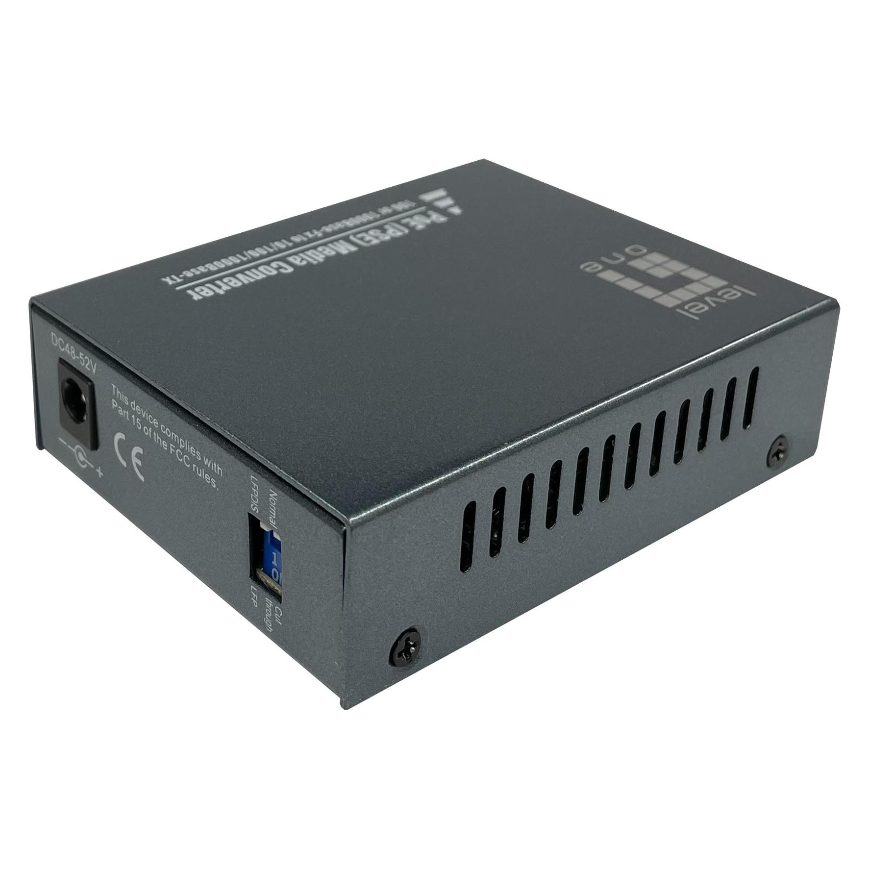 LevelOne Konverter GVT-2013 10/100/1000T>RJ45 to PSE (Media Konverter) (GVT-2013)
