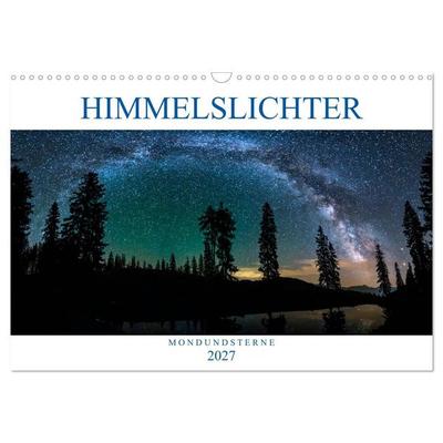Himmelslichter - Mond und Sterne (Wandkalender 2027 DIN A3 quer), CALVENDO Monatskalender