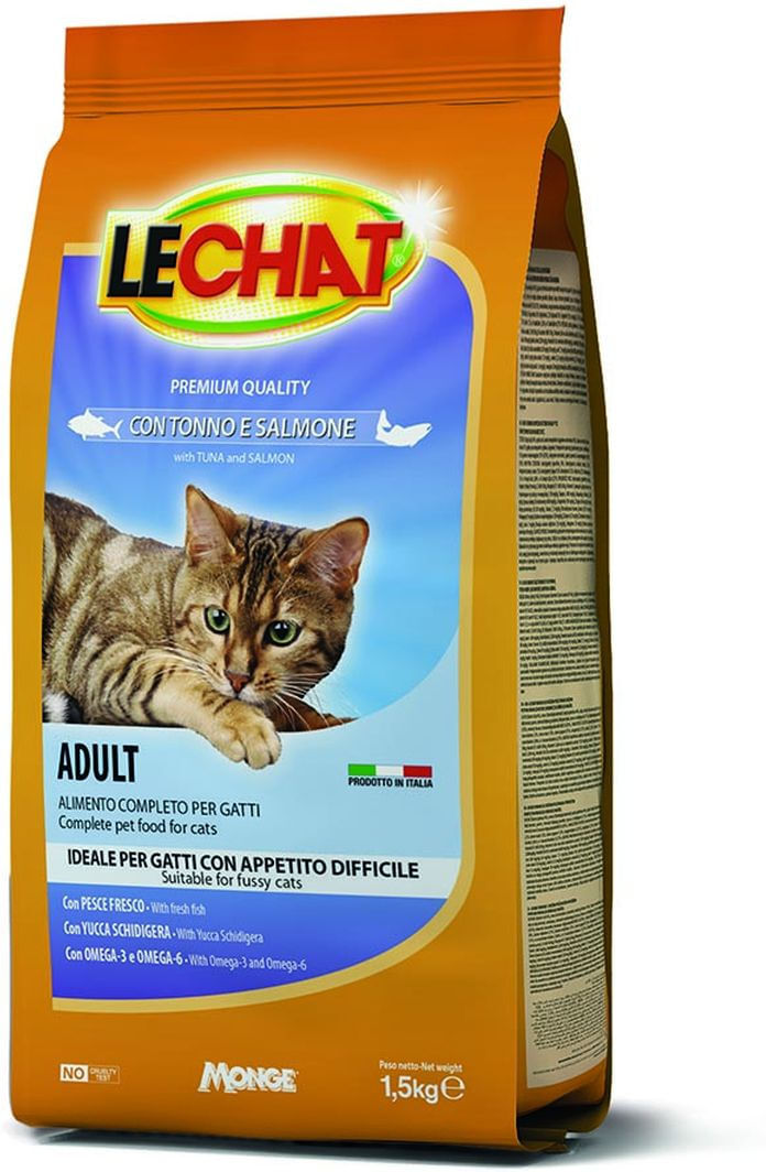 LE CHAT Lechat Croccantini Cat Adult Tonno e Salmone 1.5KG