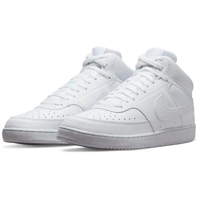 Sneaker NIKE SPORTSWEAR "COURT VISION MID NEXT NATURE", Herren, Gr. 44, weiß, Synthetik, Schuhe Sneaker, inspiriert vom Design des Nike Air Jordan