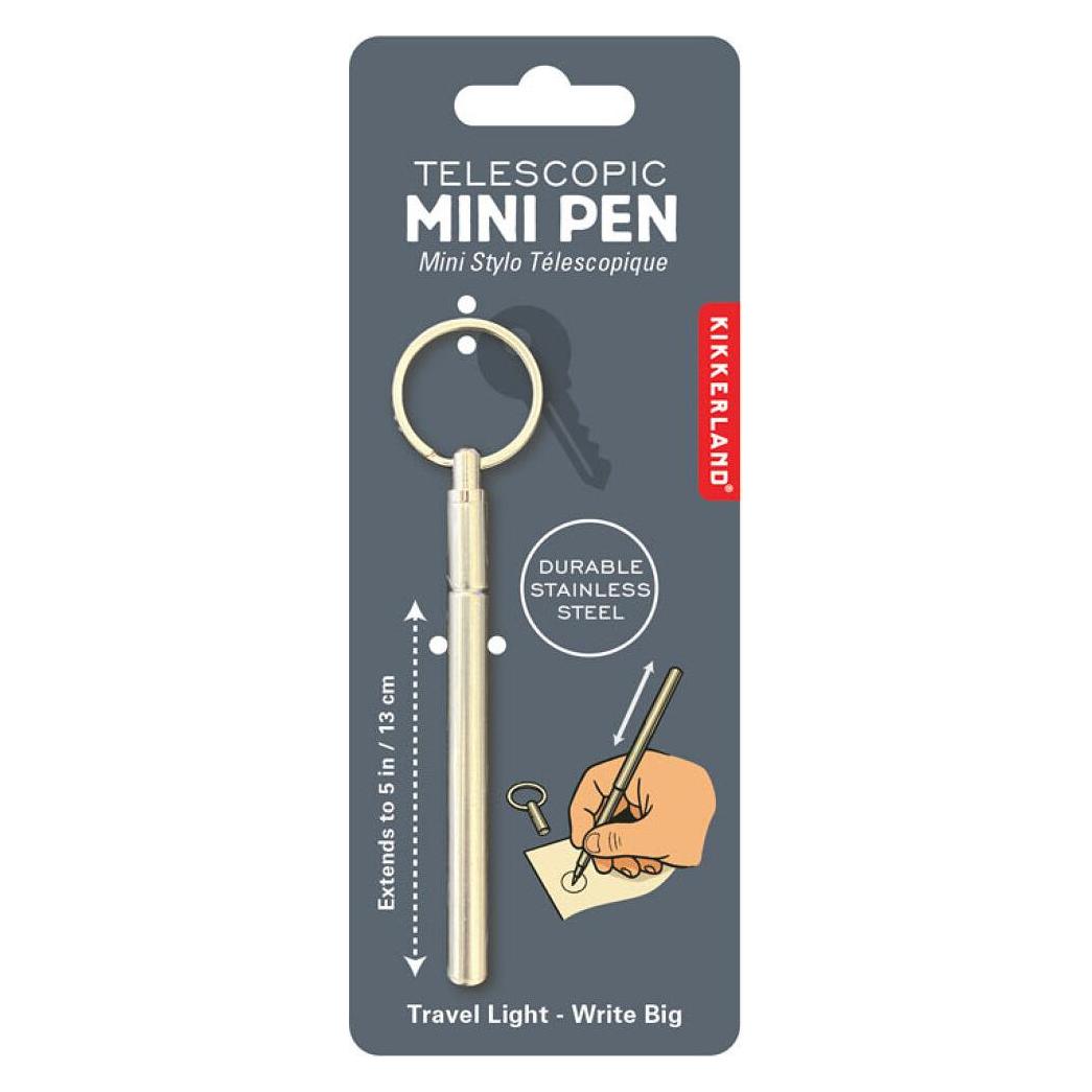 Kikkerland - Telescopic Mini Pen - 4.25 inches to 6 inches (1x) (ST143)