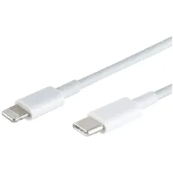 S-Impuls 3er-Set Schnellladekabel USB-C auf 8-Pin, weiss, 1,5 m (1.50 m, USB 4, 20 W), USB Kabel