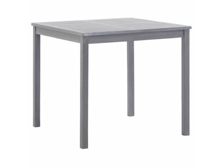 Tmriohed Gartentisch 80x80x74cm Esstisch Quadratisch Akazie Grau Massivholz Massiver quadratischer Holz-Balkontisch in eleganter grauer Lackierung für Terrasse, Garten oder Esszimmer.
