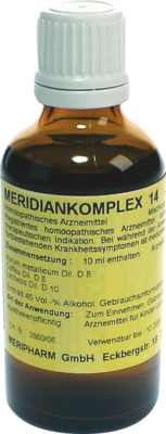 Meripharm GmbH Arzneimittelvertrieb MERIDIANKOMPLEX 14 Mischung 50 ml 08750077