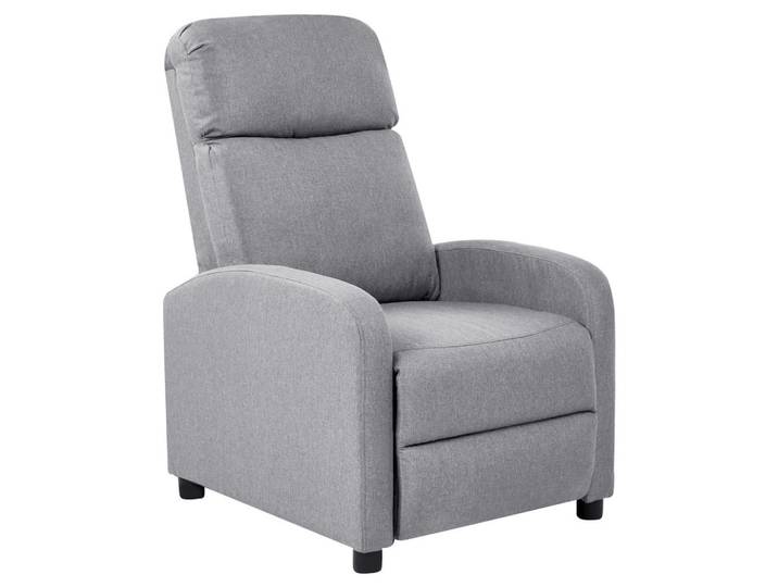 Beliani Fernsehsessel Grau Eminence, Grau, Schwarz, 66x103x74 cm, Wohnzimmer, Sessel, Relaxsessel