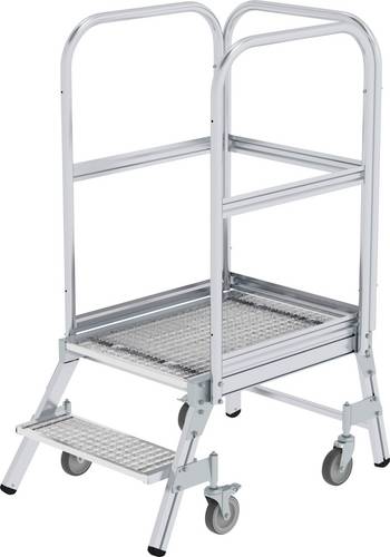 MUNK Günzburger Steigtechnik 51102 Aluminium Podesttreppe Montage mit Werkzeug Arbeitshöhe (max.): 2.48m