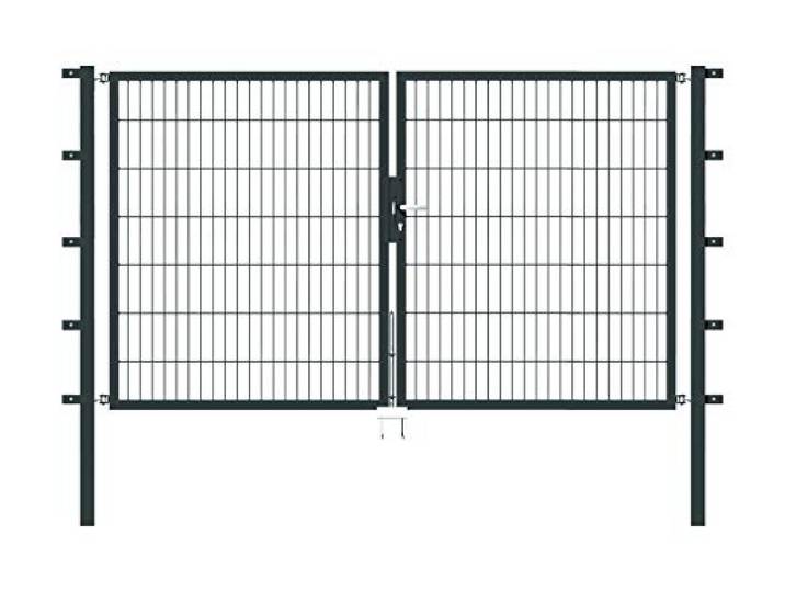 Alberts 648541 Doppeltor Flexo mit Zubehör verschiedene Breiten und Höhen anthrazit Breite 250 cm Höhe 140 cm