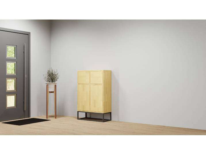 Highboard in Buche nach Maß Buche Natur geölt
