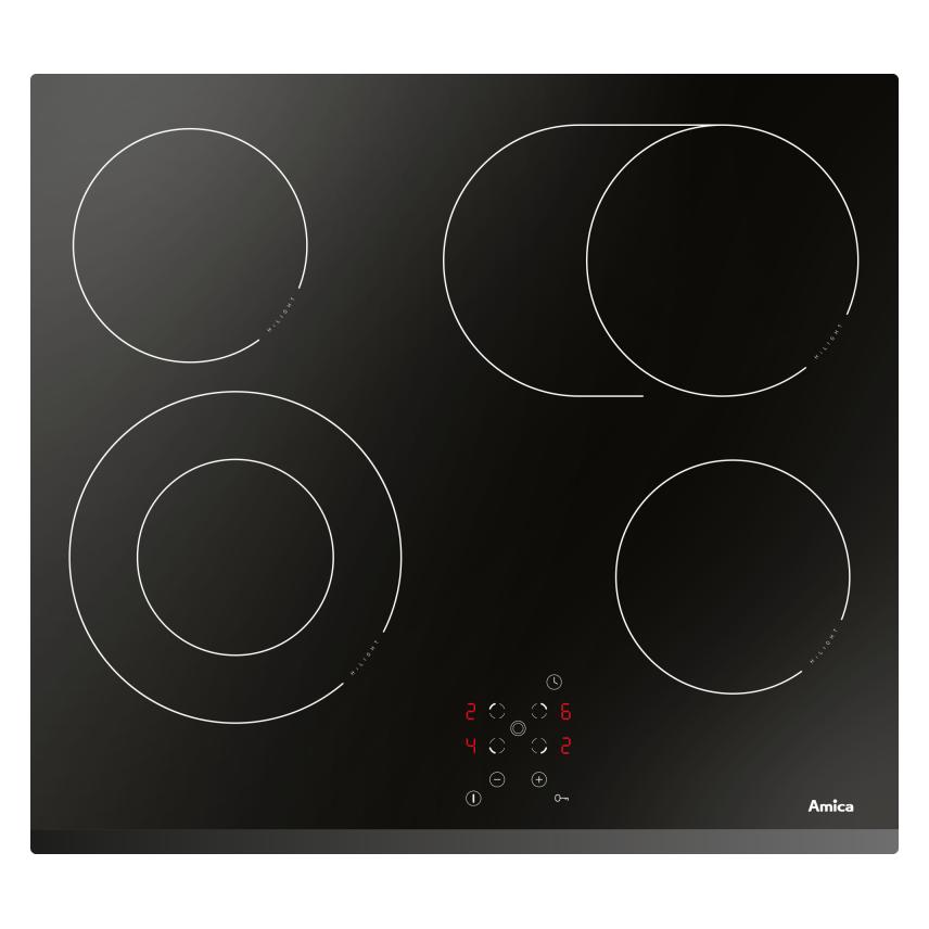 Amica PC6411PT Ceramic plate (59.20 cm, Glaskeramik Kochfeld) (PC6411PT)