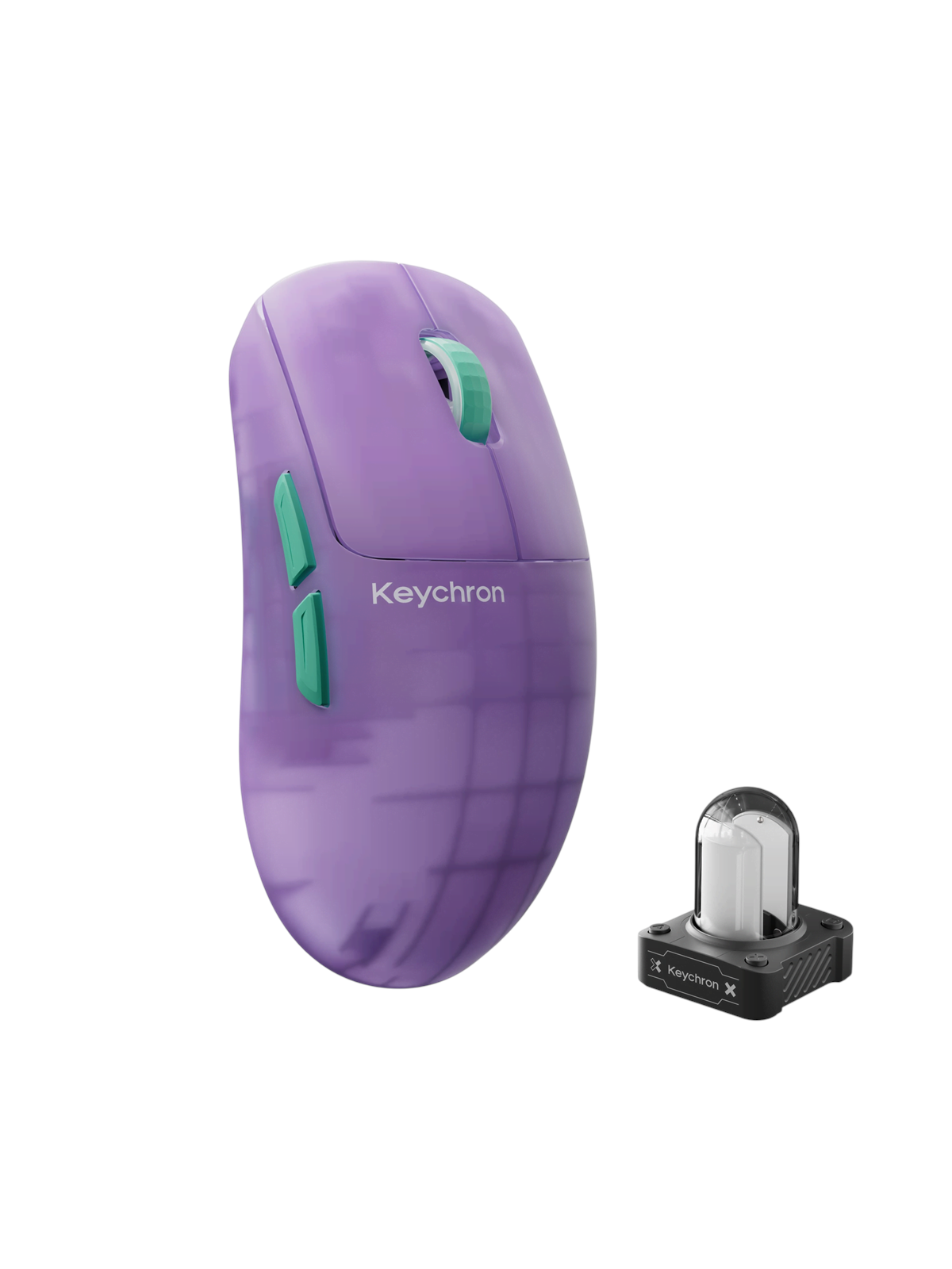 Keychron G6 HE 8K Frosted Lavender - Gaming Maus (Lila)