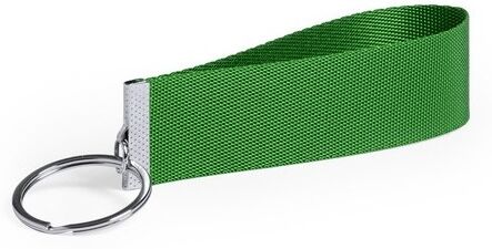 Porte-clés publicitaire Tofin polyester métal vert