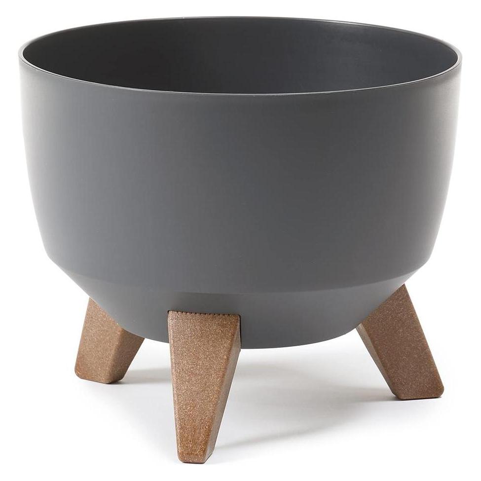 Lamela Flowerpot Roma 797-82, plastic, Ø 24 cm, dark gray (24 x 15 cm) (46369502)