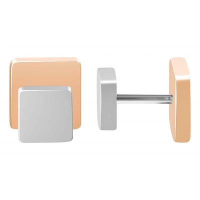 Paar Ohrstecker ADELIA´S "Damen Ohrstecker aus Edelstahl", silber, Ohrringe, Damen, Damen, Edelstahl