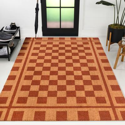 JONATHAN Y Classic Natural Coir Indoor/Outdoor Mat
