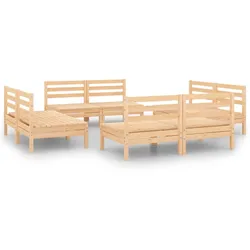 Helloshop26 - Gartenmöbelset Outdoor-Möbel 8-teilig massives Kiefernholz 02_0017822