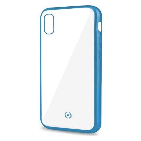 Celly Laser Matt Handytasche 15,5 cm (6,1') Hülle Transparent, Blau (Apple iPhone XR) (LASERMATT998LB)