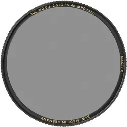 B+W Filter 55mm ND 0,6 MRC Nano Master (55 mm, ND Filter), Objektivfilter, Grau