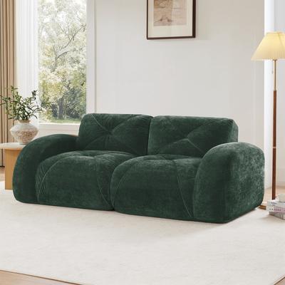 Sofa Couches With boneless Sofa,Soft Velvet Fabric,Bottom Anti-Slip Design
