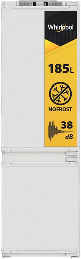 Whirlpool WHKN 3253 B4E Frigorifero combinato a incasso, Total No Frost ventilato, 55 cm, Classe E, Bianco, 38 db, h 178cm