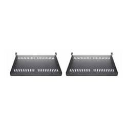StarTech.com 2-Pack 1U Server Rack Shelf, Vented, 44lb Capacity, 16 Deep (CABSHELF116V2PK)