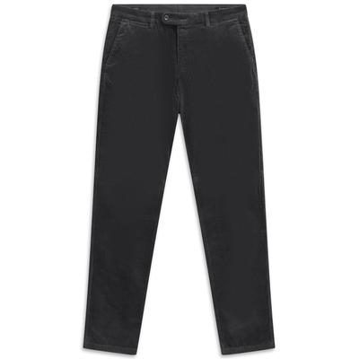 Cordhose BUGATTI "Modern Fit", Herren, Gr. 40, Länge 32, schwarz (270, dunkelgrau), 77% Baumwolle, 22% Lyocell, 1% Elasthan, unifarben, normal, Hosen Cordhose, mit Soft Touch & Stretch-Komfort