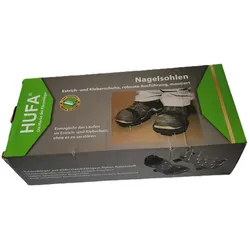 Hufa Fliesenleger Nagelsohlen Estrichschuhe Kleberschuhe schwarz
