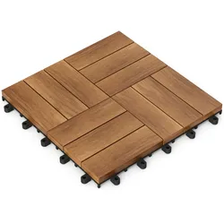 Casaria DEUBA® Holzfliese Stecksystem Akazie Mosaik