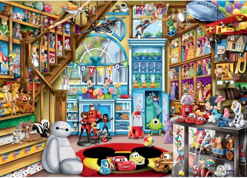 Ravensburger Puzzle 1000 pièces - Le magasin de jouets / Disney