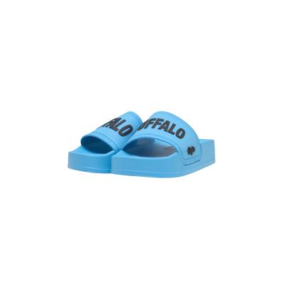 Plateausandaletten BUFFALO "Buffalo PLAYA BOLD", Damen, Gr. 37, blau, unifarben, Schuhe