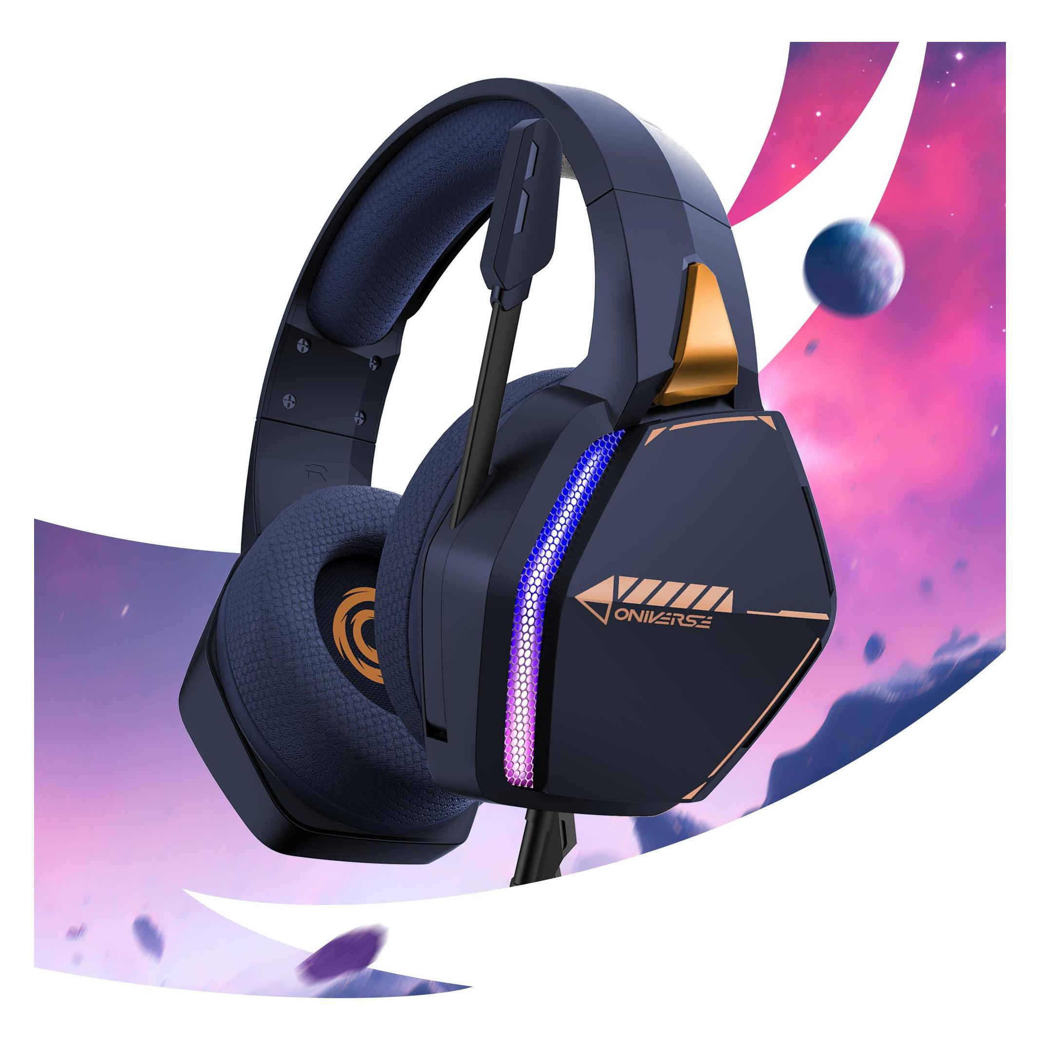 Oniverse Gaming Headset Nebula - Abysse Blue (Kabelgebunden) (ONIHSNEB-MLT-DRKBLU)