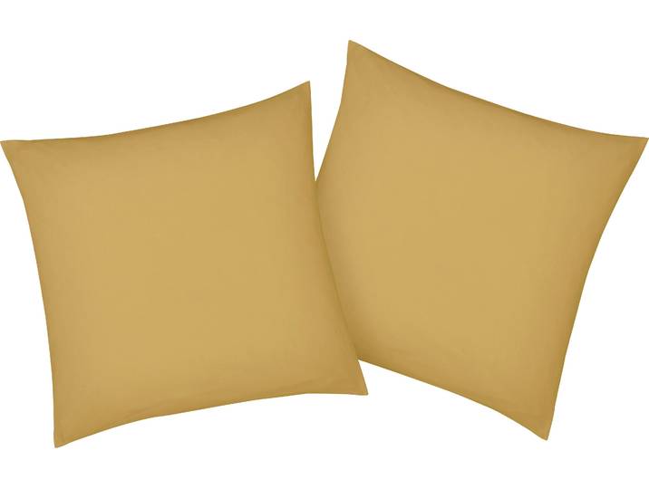 Kissenbezug BELLANA Mako-Jersey-Exclusiv , beige (weizen), B:80cm L:80cm, Baumwolle, Obermaterial: 100% Baumwolle, Kissenbezüge, Kissenbezug, aus reiner Baumwolle